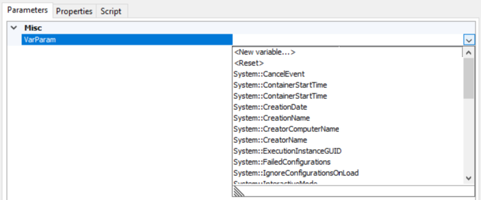 Variables Selector