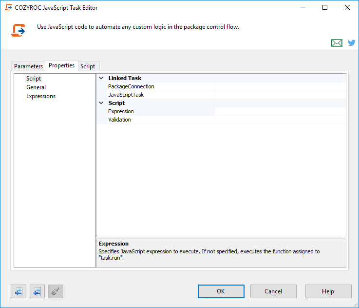 Properties tab