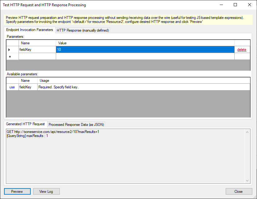 HTTP Request/Response Tester