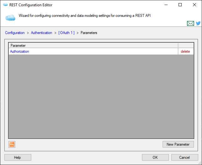 Request Parameters List Page