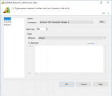 Source component editor